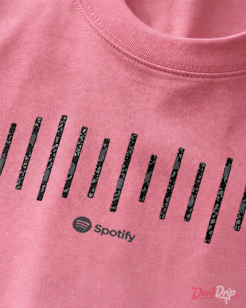 Minimal Soundwave Graphic T-Shirt - DevilDrip.in