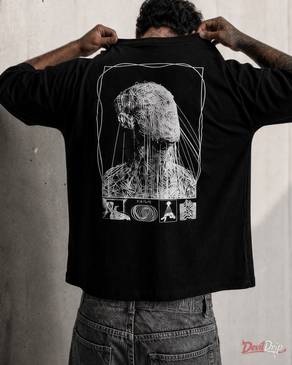 Abstract Human T-Shirt - DevilDrip.in