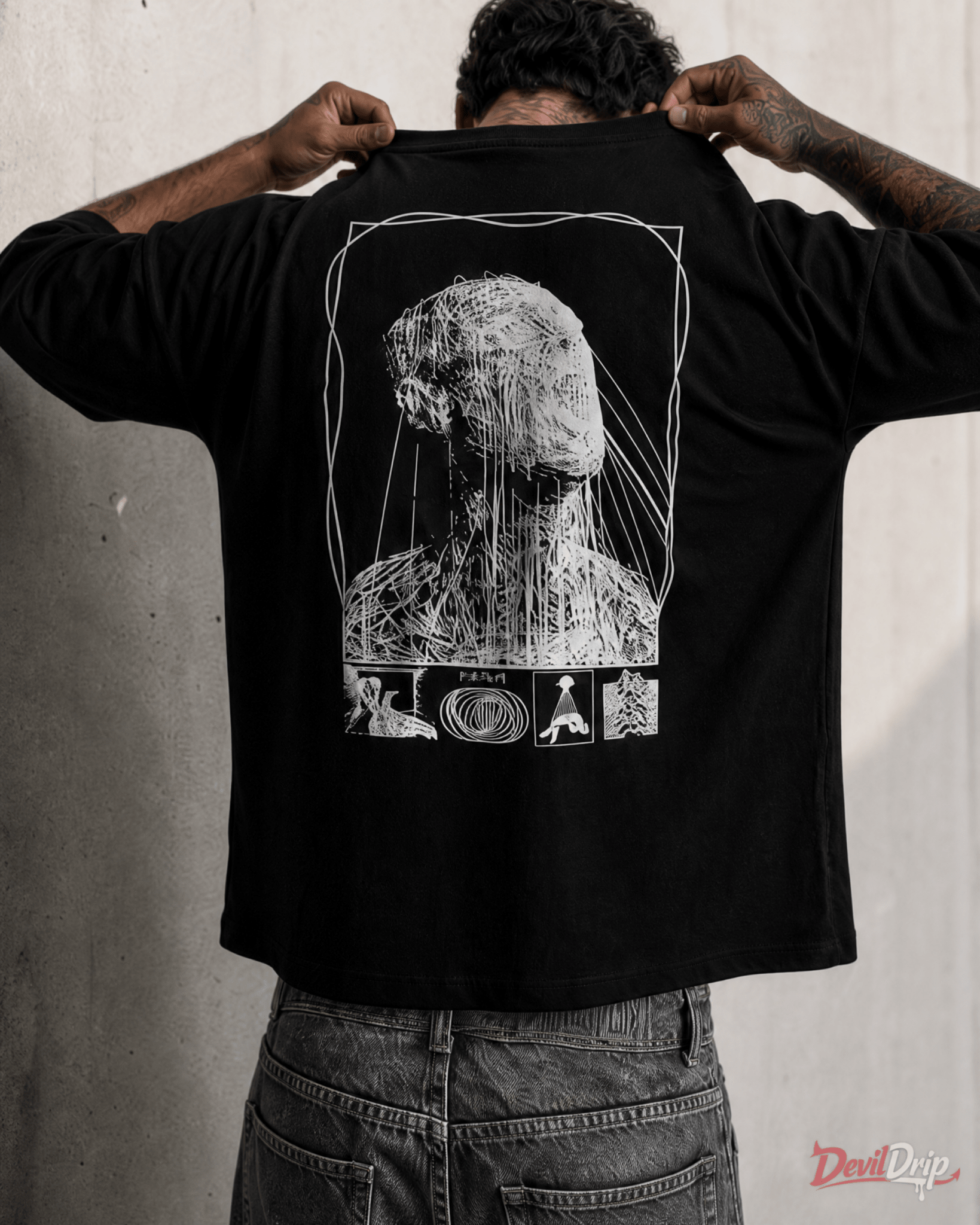 Abstract Human T-Shirt - DevilDrip.in
