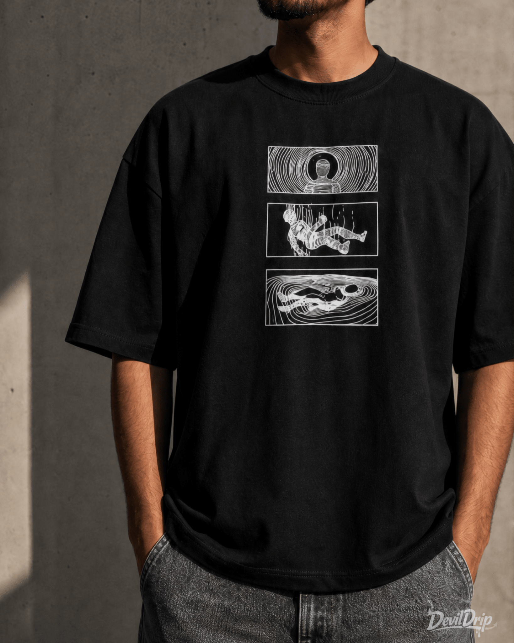 Abstract Human T-Shirt - DevilDrip.in