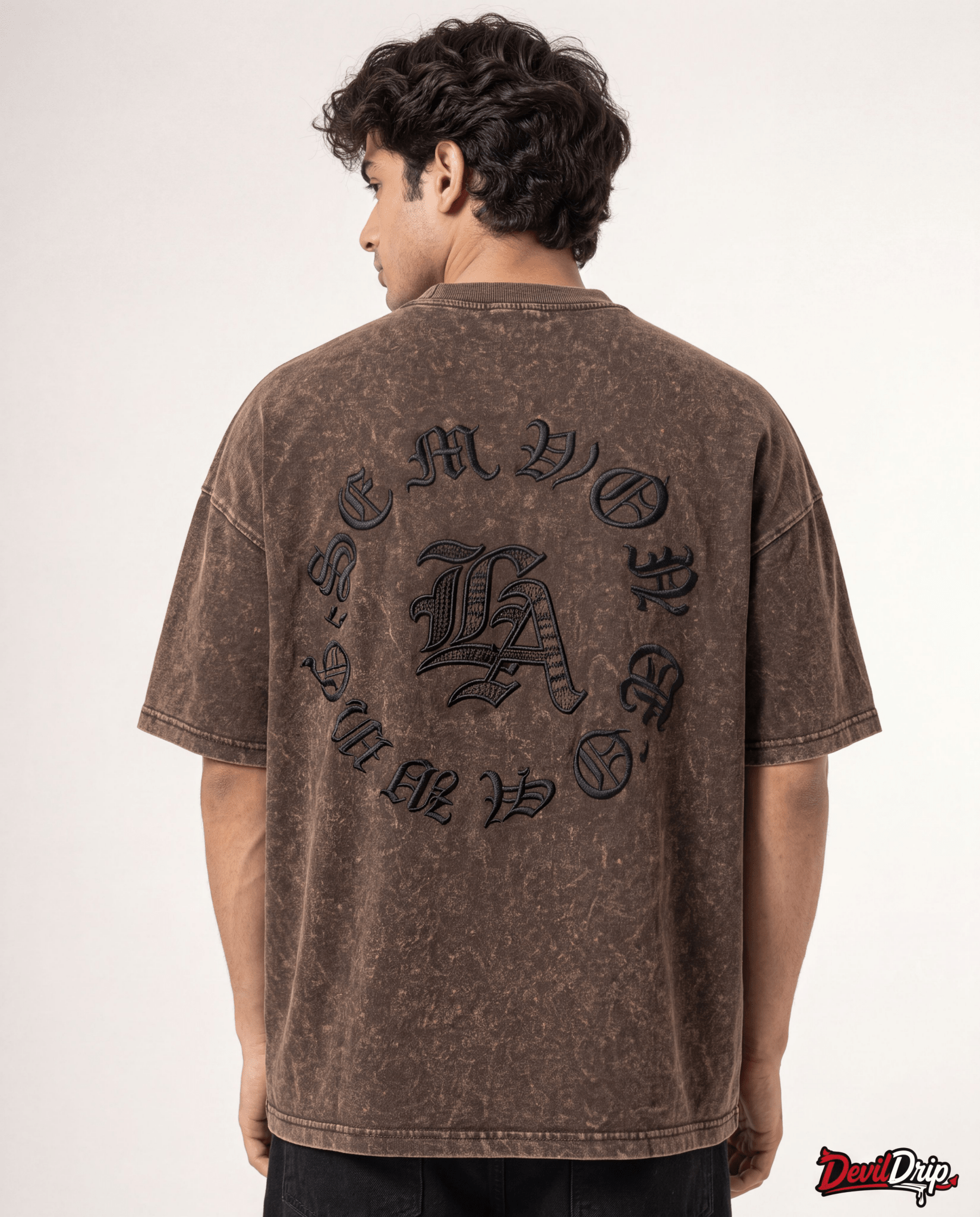 Acid Wash Gothic T-Shirt - DevilDrip.in