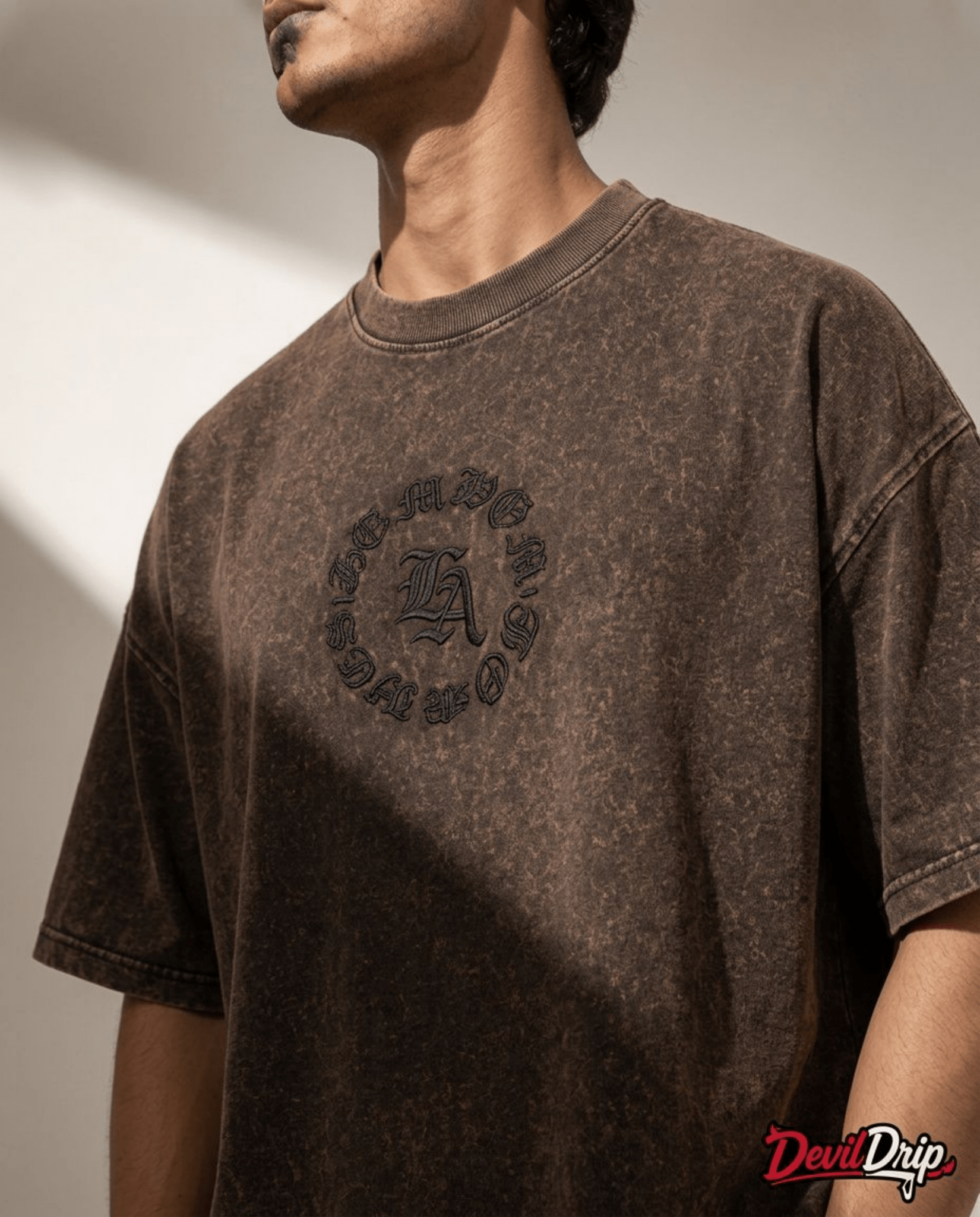 Acid Wash Gothic T-Shirt - DevilDrip.in