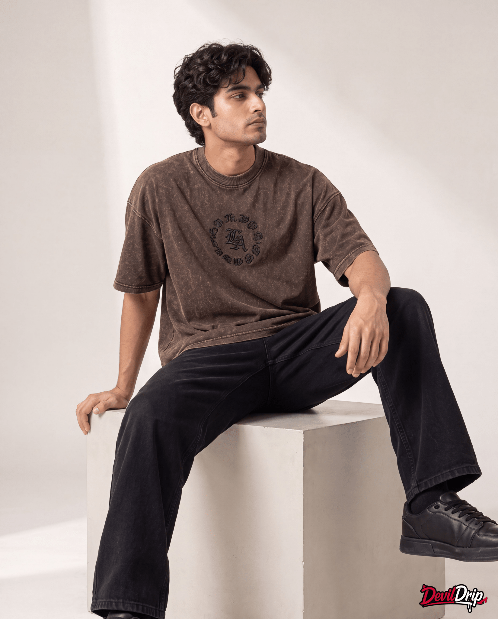 Acid Wash Gothic T-Shirt - DevilDrip.in