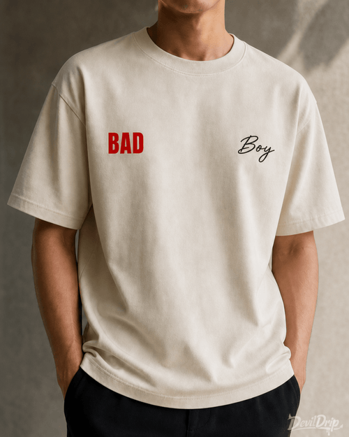 Bad Boy Minimal Graphic T-Shirt - DevilDrip.in