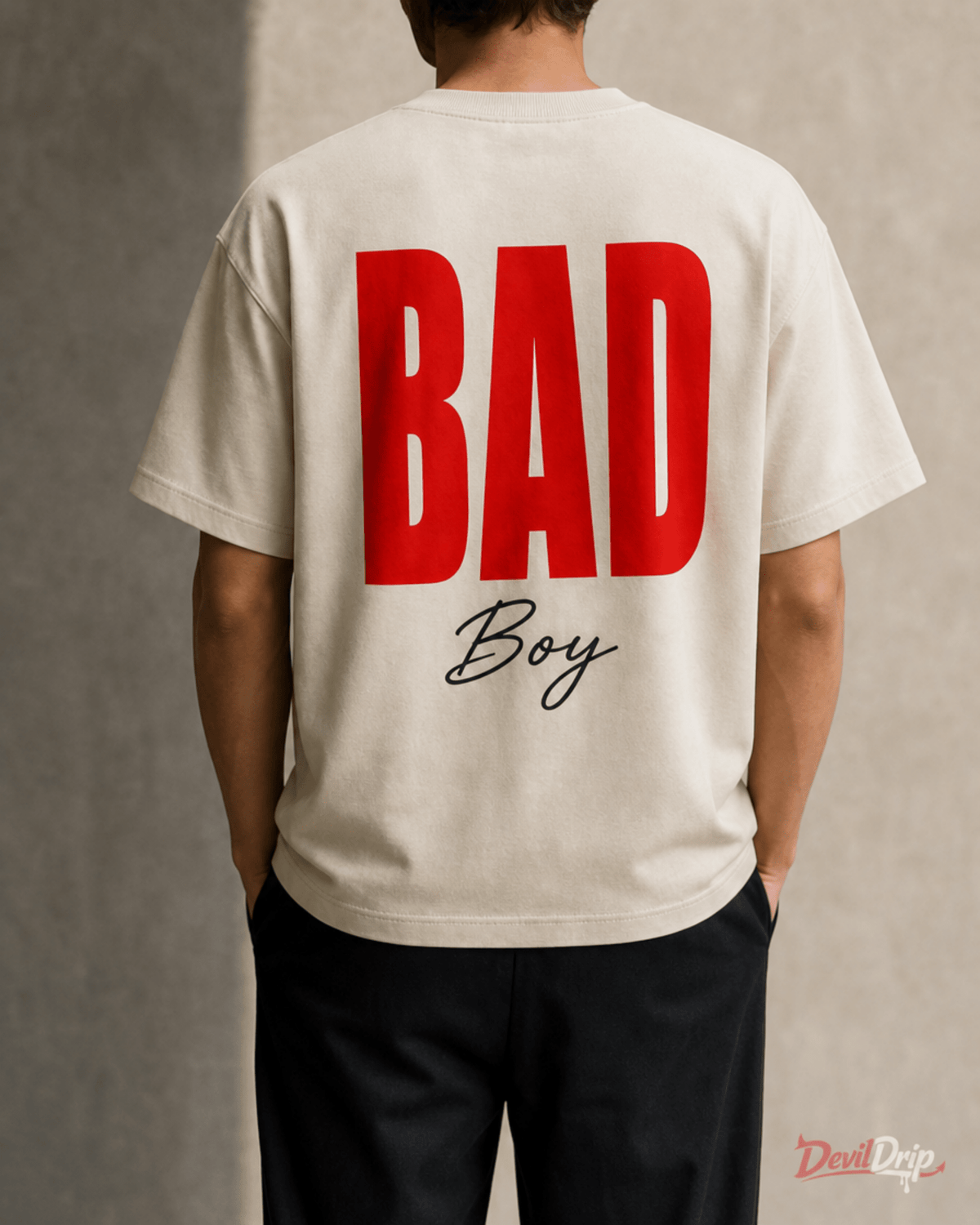 Bad Boy Minimal Graphic T-Shirt - DevilDrip.in
