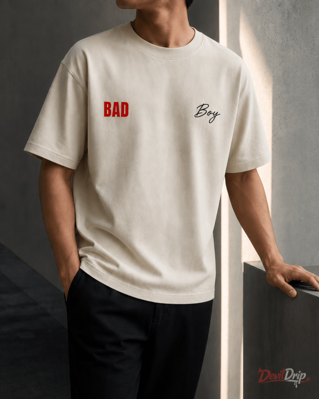 Bad Boy Minimal Graphic T-Shirt - DevilDrip.in