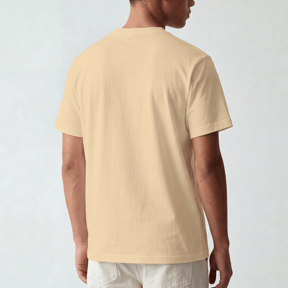 Beige Oversized T-Shirt | 240 GSM Premium | DevilDrip - DevilDrip.in