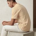 Beige Oversized T-Shirt | 240 GSM Premium | DevilDrip - DevilDrip.in