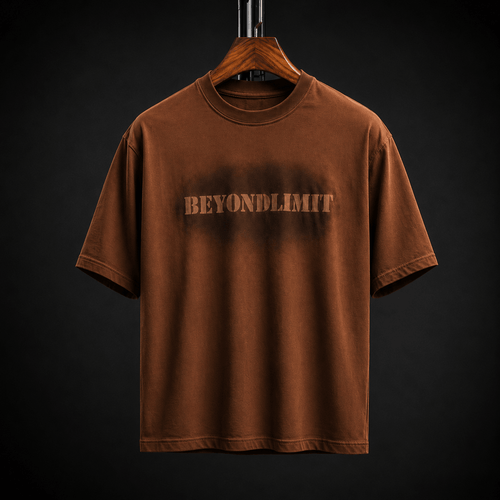 Beyond Limit Premium Oversized Unisex Vintage Acid Wash T-Shirt | 240 GSM Cotton - DevilDrip.in