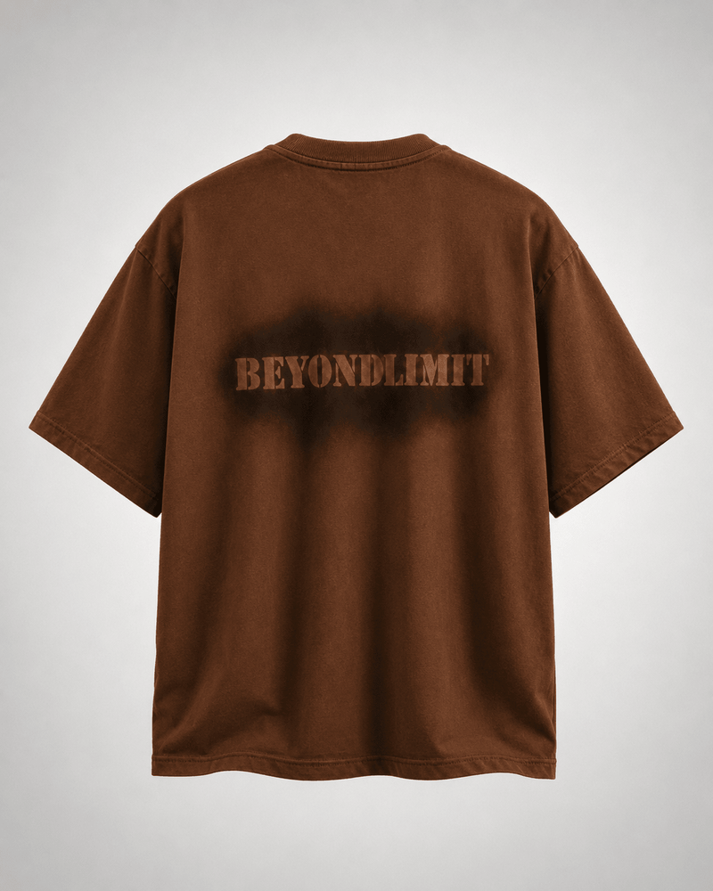 Beyond Limit Premium Oversized Unisex Vintage Acid Wash T-Shirt | 240 GSM Cotton - DevilDrip.in