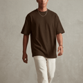 Coffee Brown Oversized T-Shirt | 240 GSM Premium | DevilDrip - DevilDrip.in