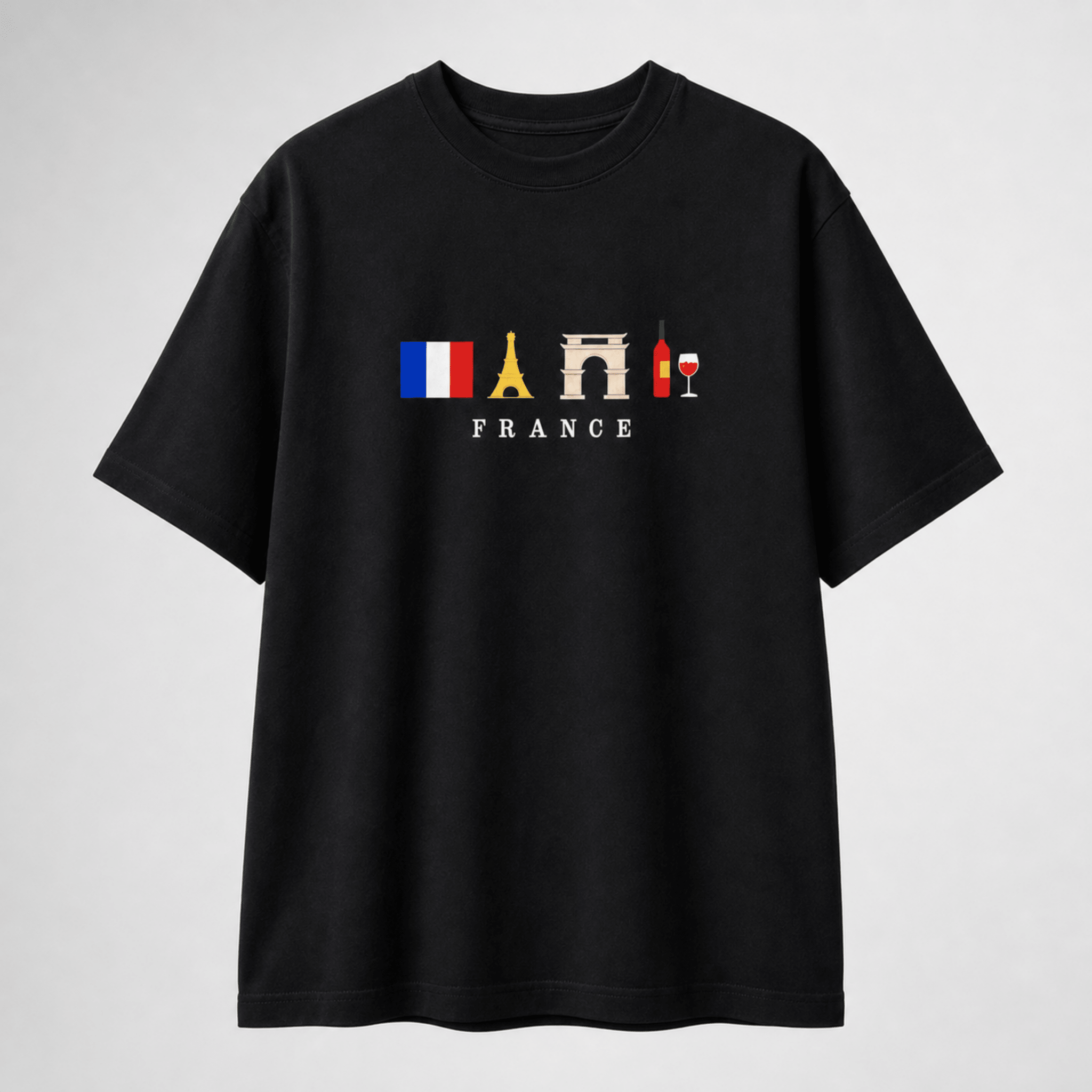 France Minimal Graphic T-Shirt - DevilDrip.in
