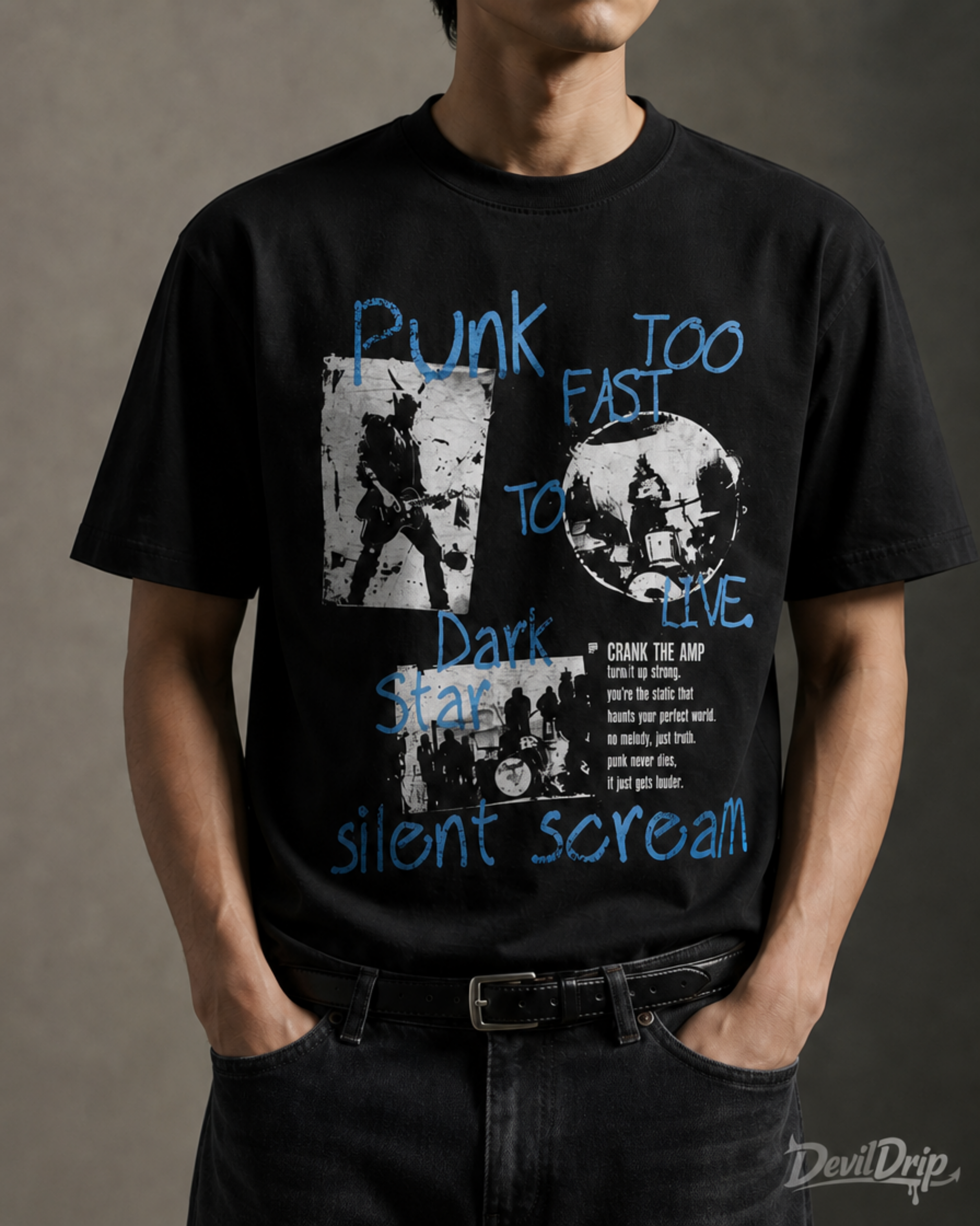 Vintage Punk Graphic T-Shirt