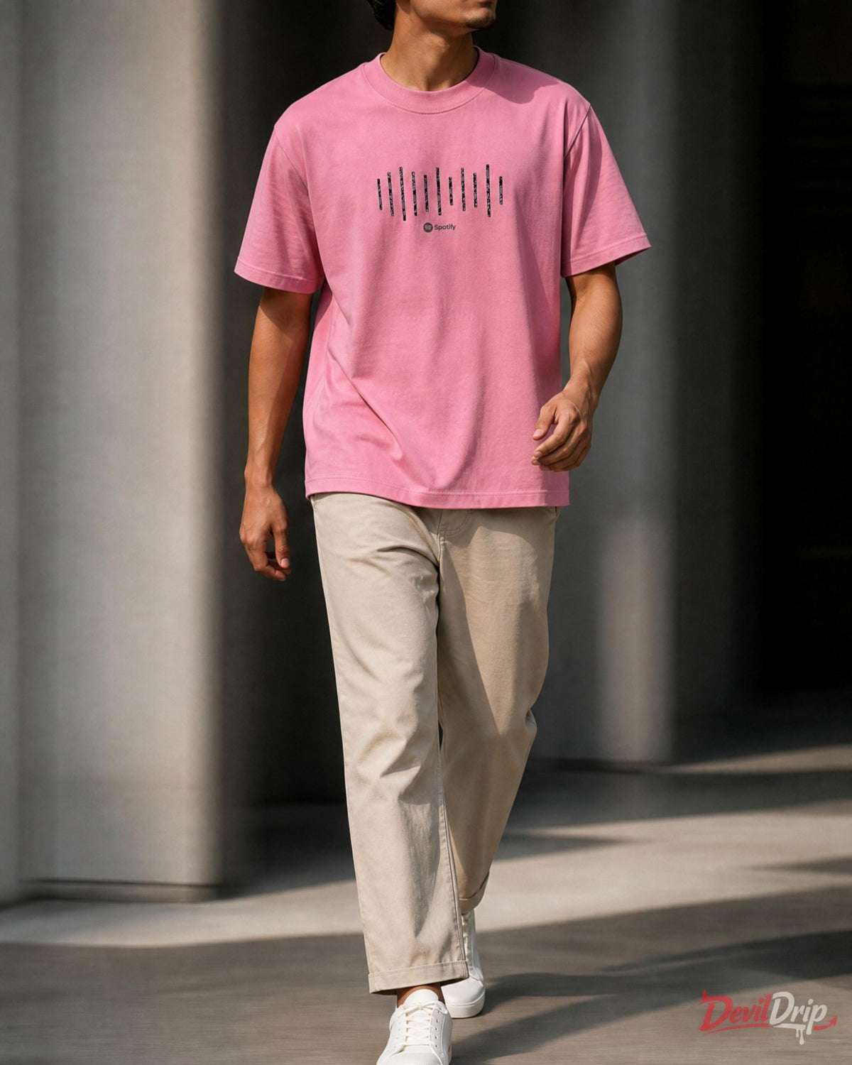 Minimal Soundwave Graphic T-Shirt - DevilDrip.in
