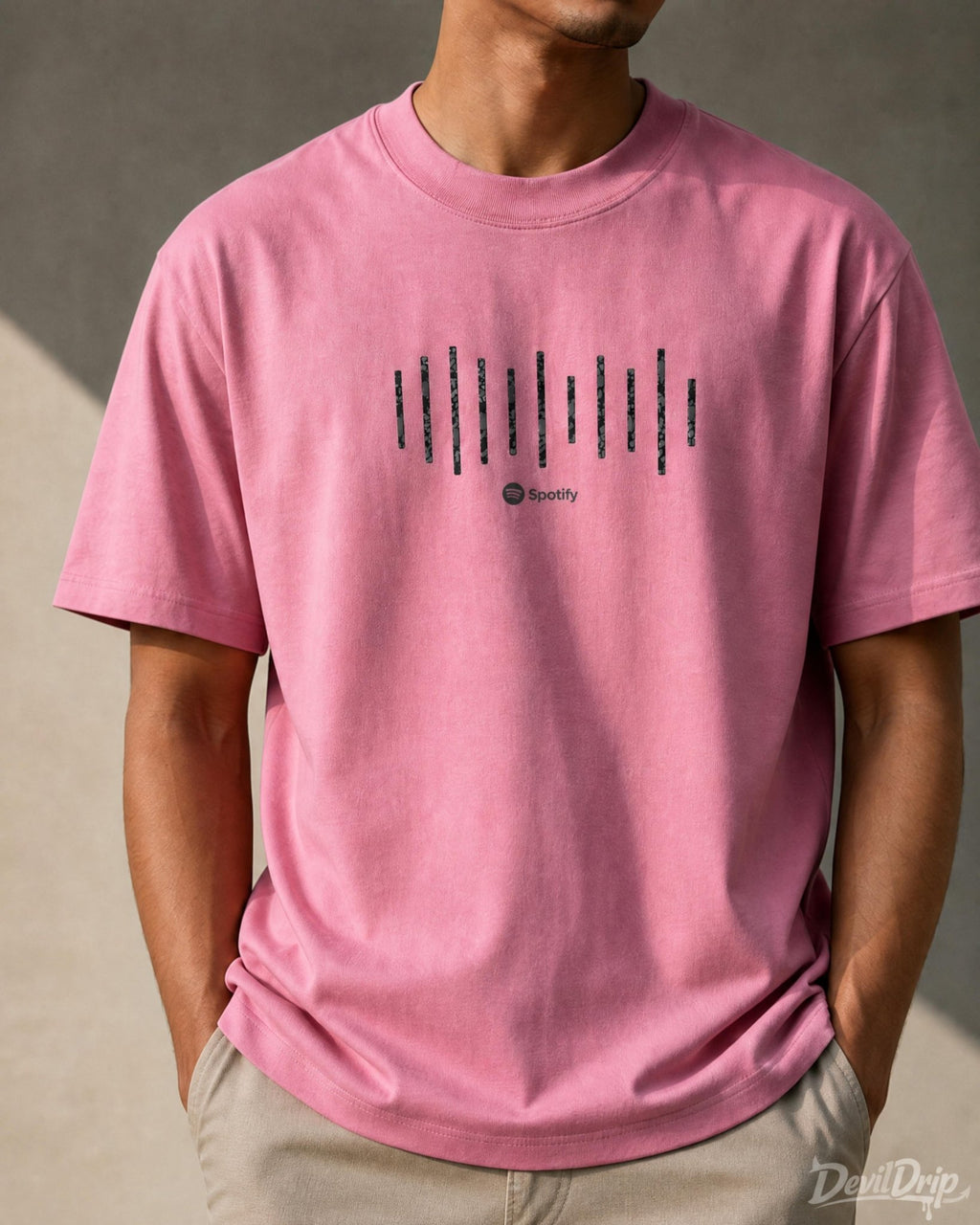 Minimal Soundwave Graphic T-Shirt - DevilDrip.in