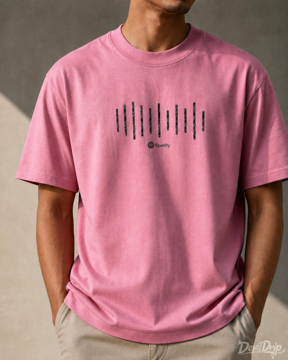 Minimal Soundwave Graphic T-Shirt - DevilDrip.in