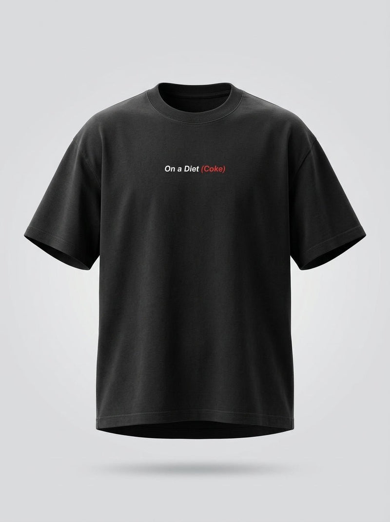 On a Diet (Coke) Oversized T-Shirt | DevilDrip - DevilDrip.in