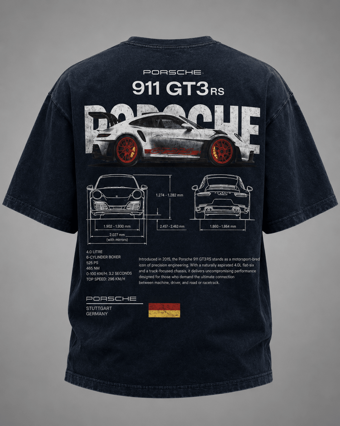 Porsche 911 GT3 RS Motorsport T-Shirt - DevilDrip.in