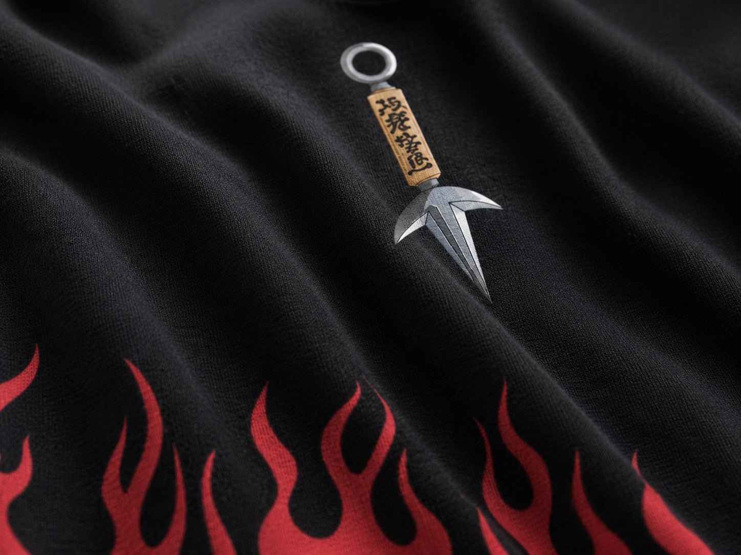 Shinobi Flame Premium Oversized Unisex Graphic T-Shirt
