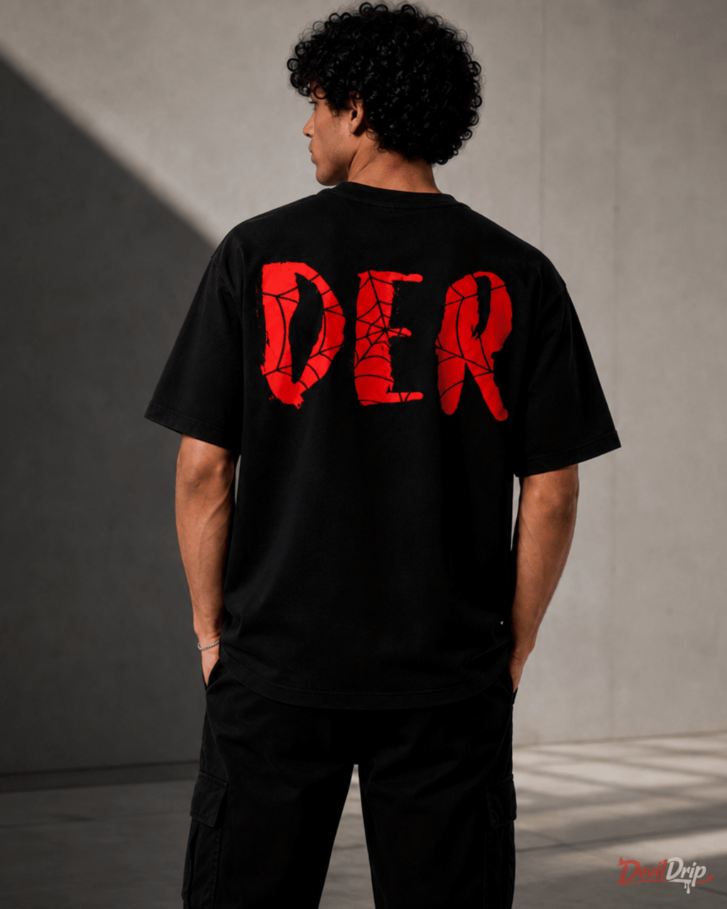 Spider Web Graphic T-Shirt - DevilDrip.in