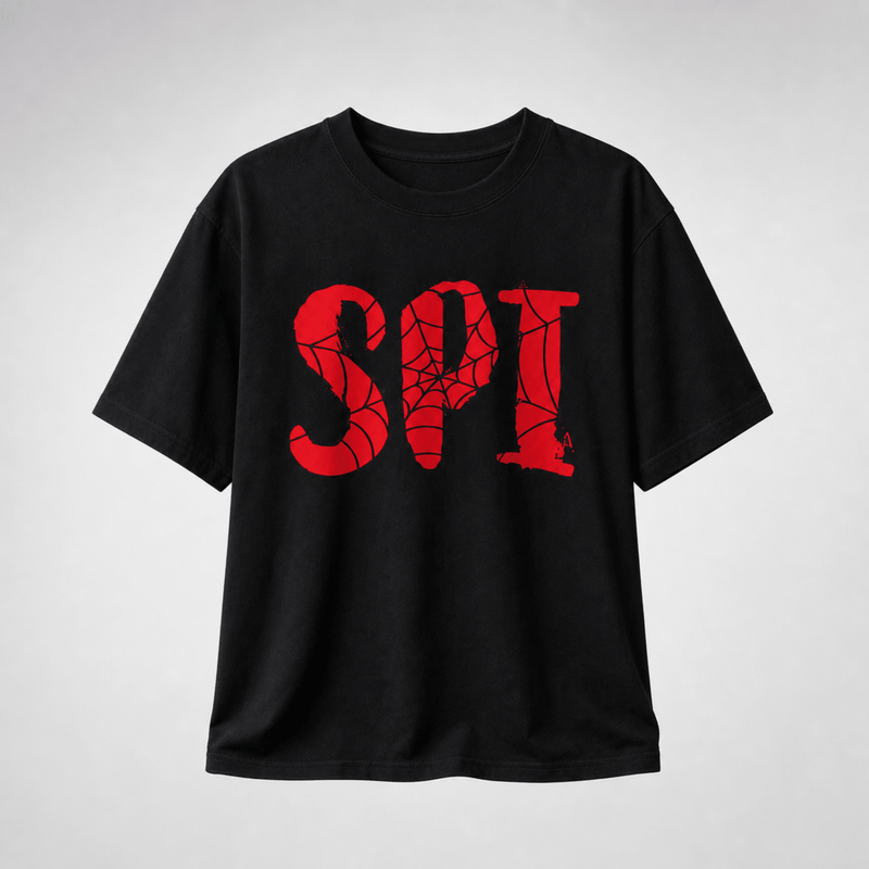Spider Web Graphic T-Shirt - DevilDrip.in
