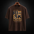 Take The Risk Premium Oversized Unisex Graphic T-Shirt | 240 GSM Cotton - DevilDrip.in