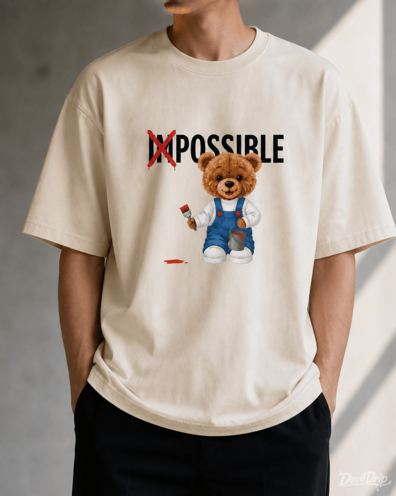 Teddy Bear Graphic T-Shirt - DevilDrip.in