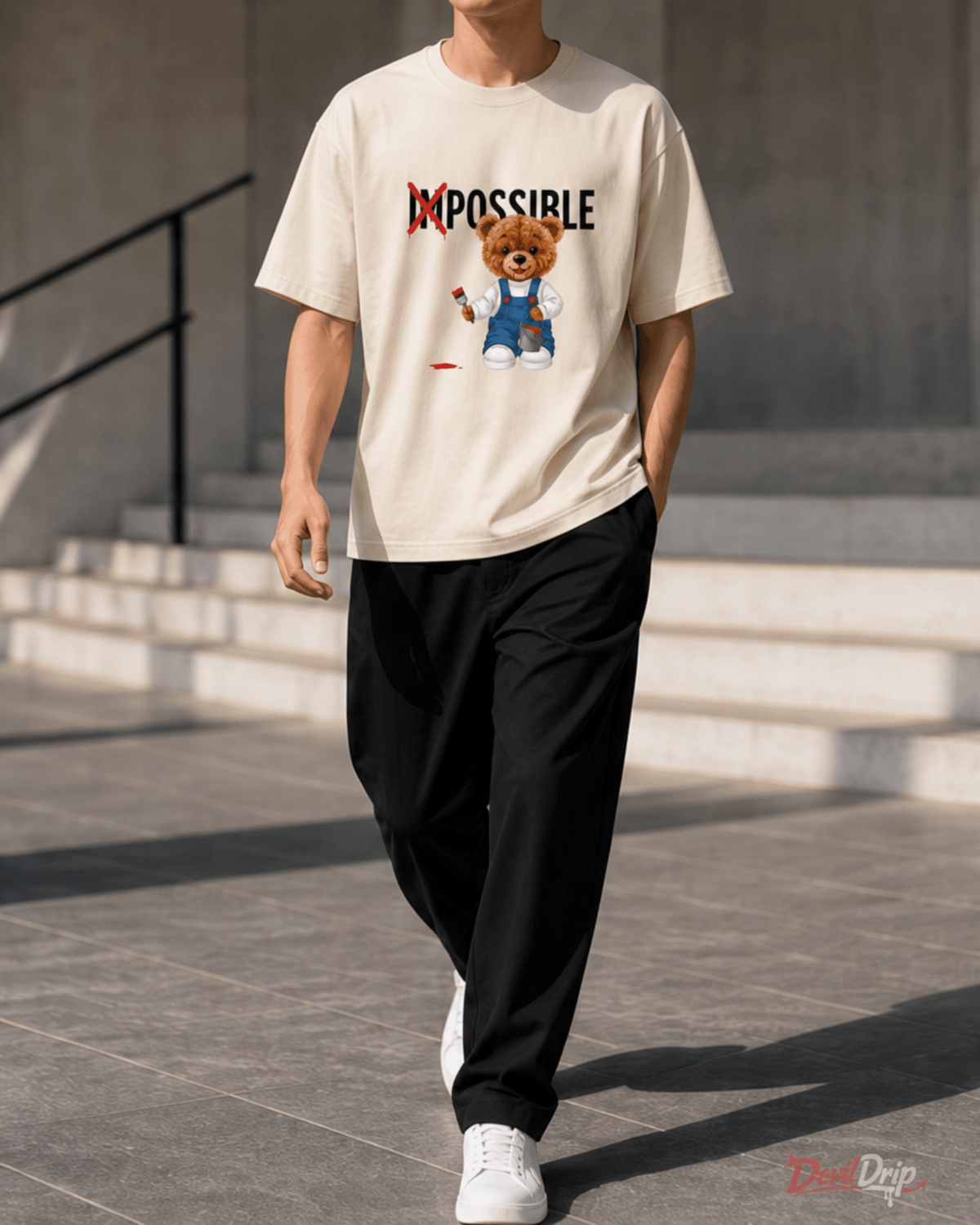 Teddy Bear Graphic T-Shirt - DevilDrip.in