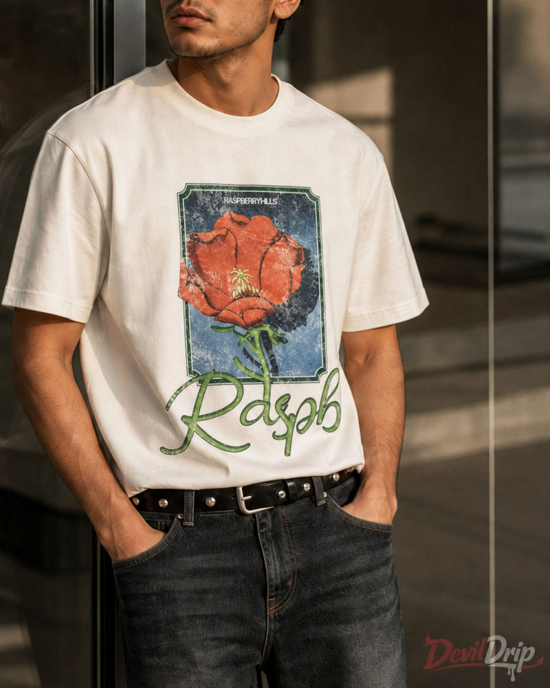 Vintage Rose Graphic T-Shirt - DevilDrip.in