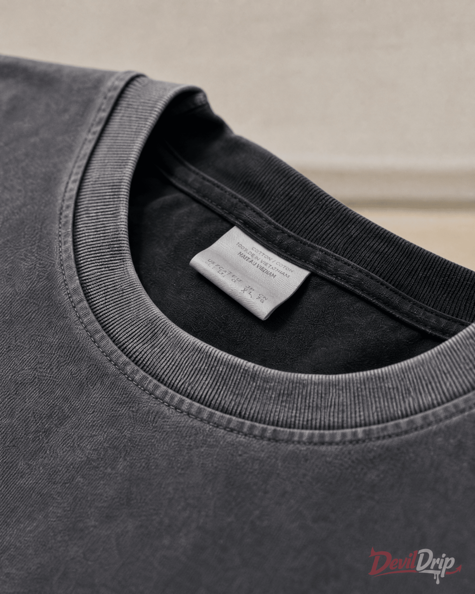 Vintage Washed Stamp Graphic T-Shirt - DevilDrip.in