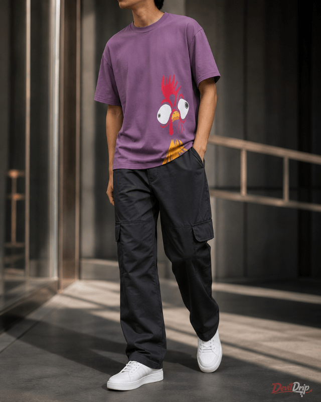 Wild Flame Oversized T-Shirt - DevilDrip.in