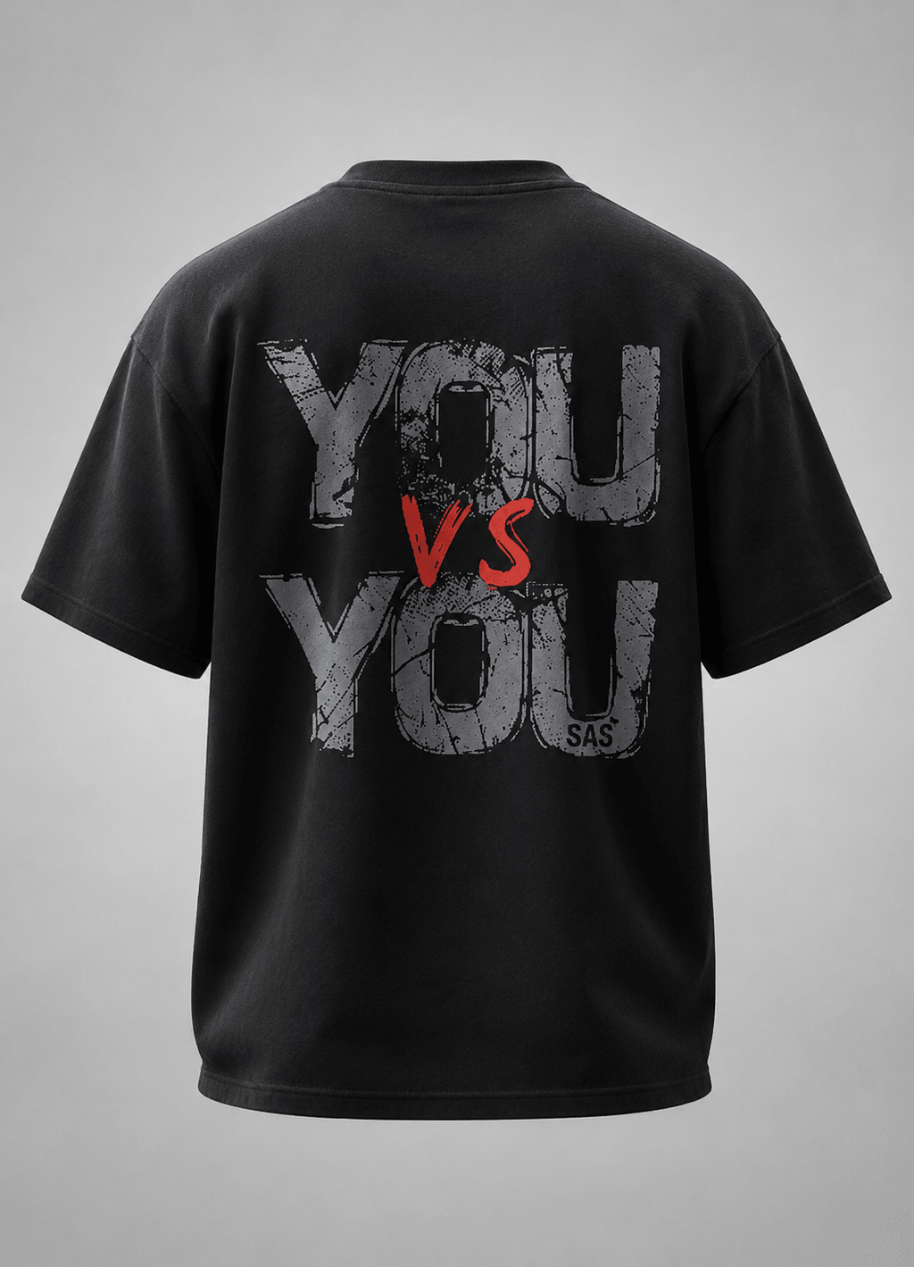 "You Vs You" Graphic T-Shirt - Black - DevilDrip.in