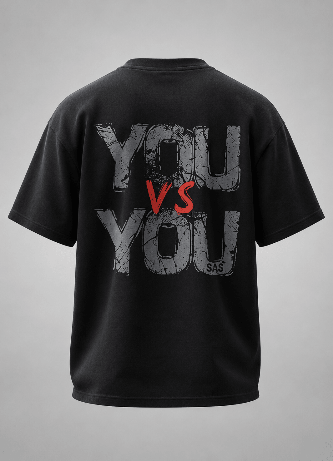 "You Vs You" Graphic T-Shirt - Black - DevilDrip.in